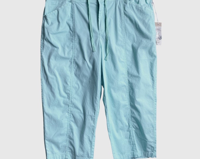 Escape by Habitat Poplin Pant -XL- Seaglass Cotton/Spandex NWT