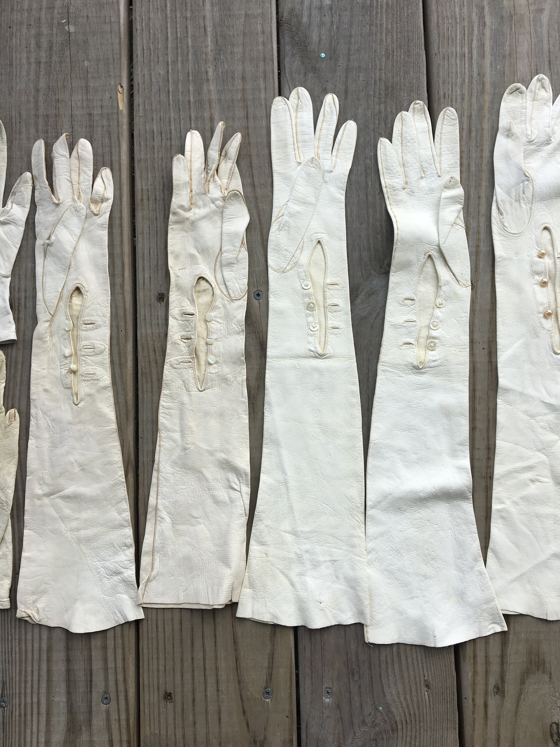 Vintage Kid Glove Collection Lot of 8 Pair