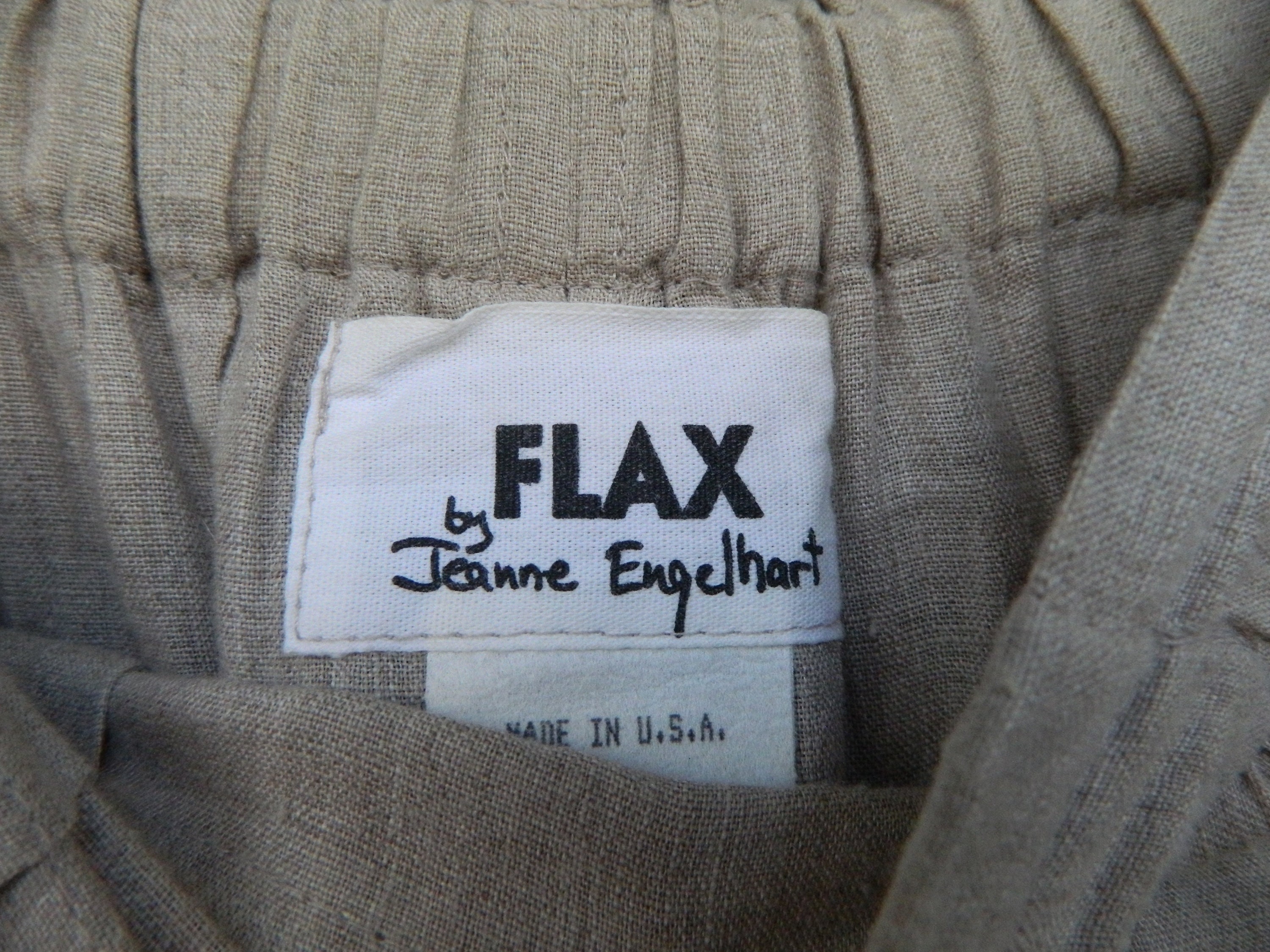 FLAX by Jeanne Engelhart Simple Skirt -M- Natural Hank Linen