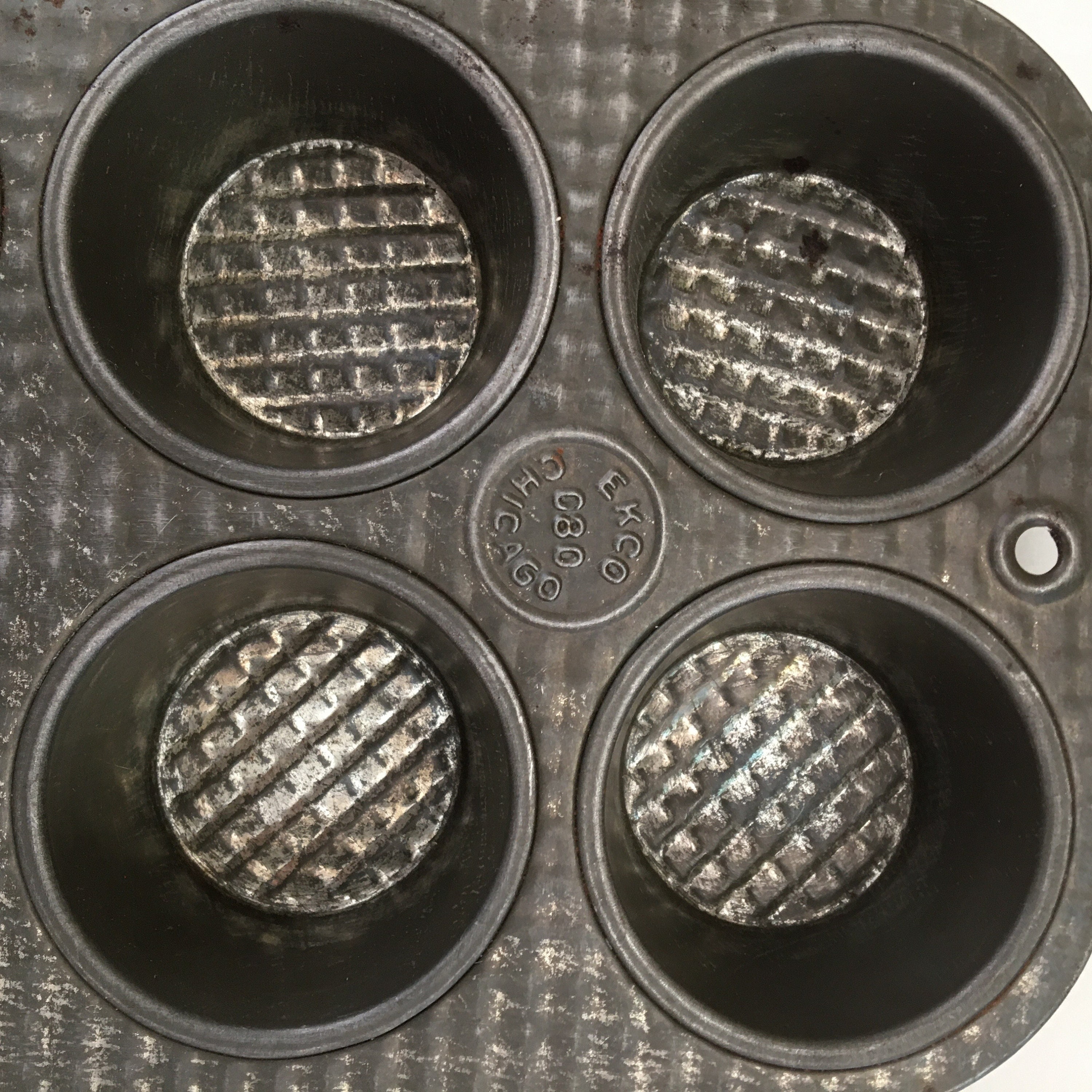 Pair of Vintage ECKO 8 Muffin Tins