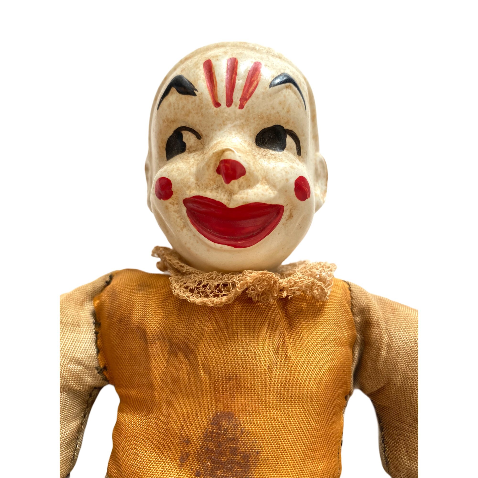 Vintage Creepy Clown Doll 9”