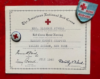 Lot of 1940s Red Cross Memorabilia