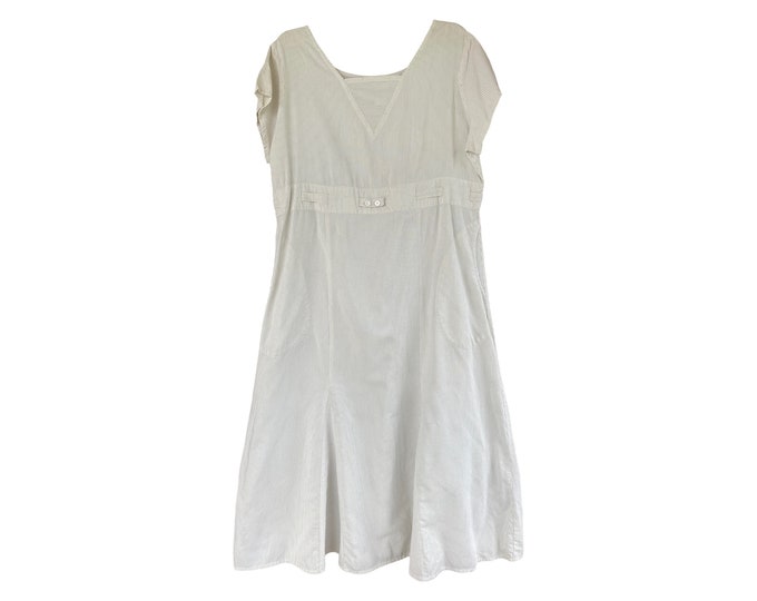 Flax Vintage Collection 2003 Choice Dress -M- Antique White Cotton/Rayon