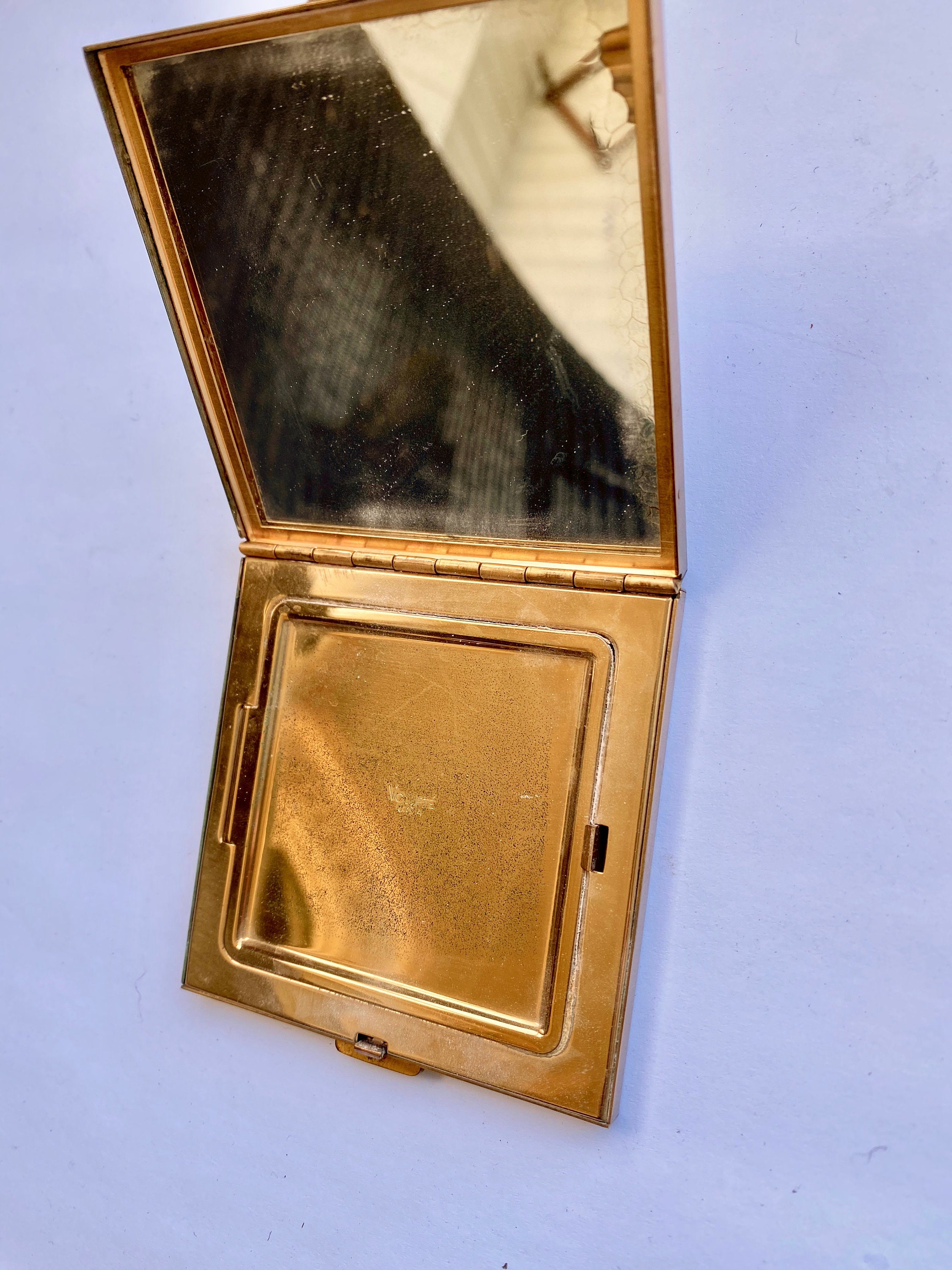 Trio of Vintage Mirror and Powder Compacts by Volupte K and K Revlon