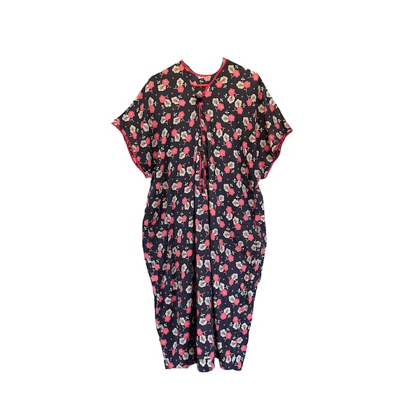 Vintage 1920s Silk Floral Dress