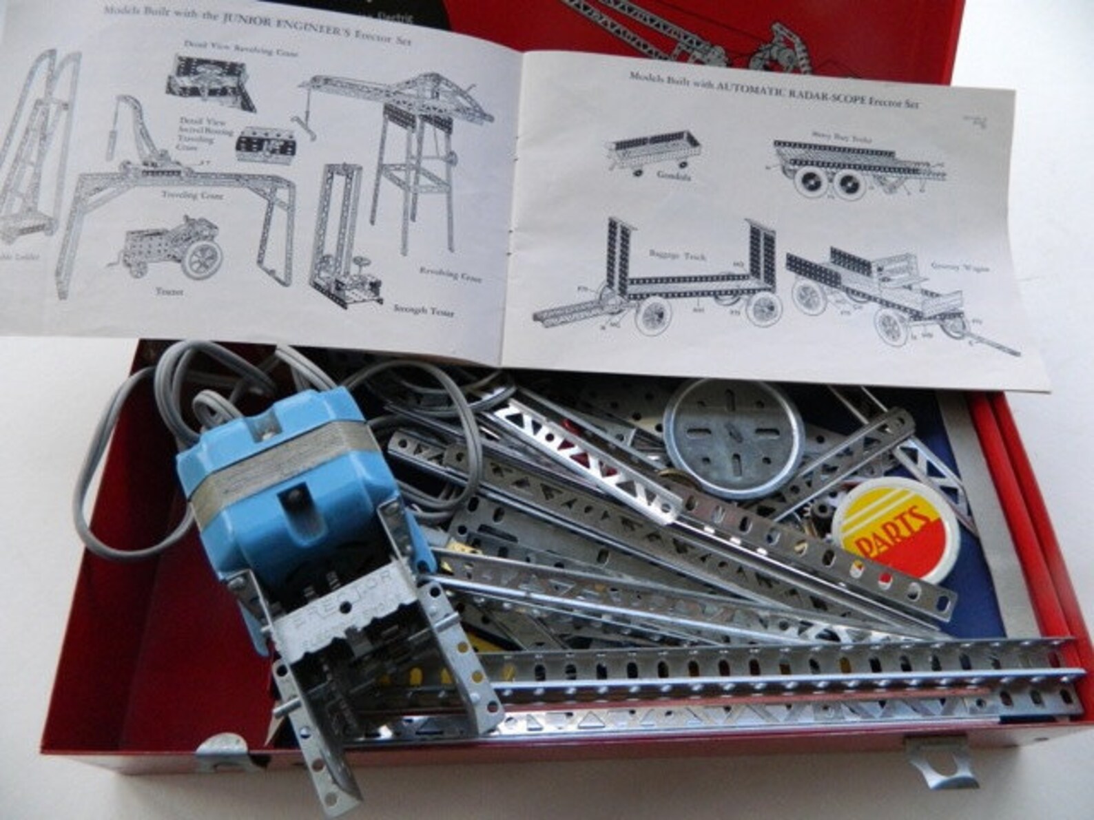 Vintage Gilbert Erector Set No 10051 Electric Engine Crane Set Etsy
