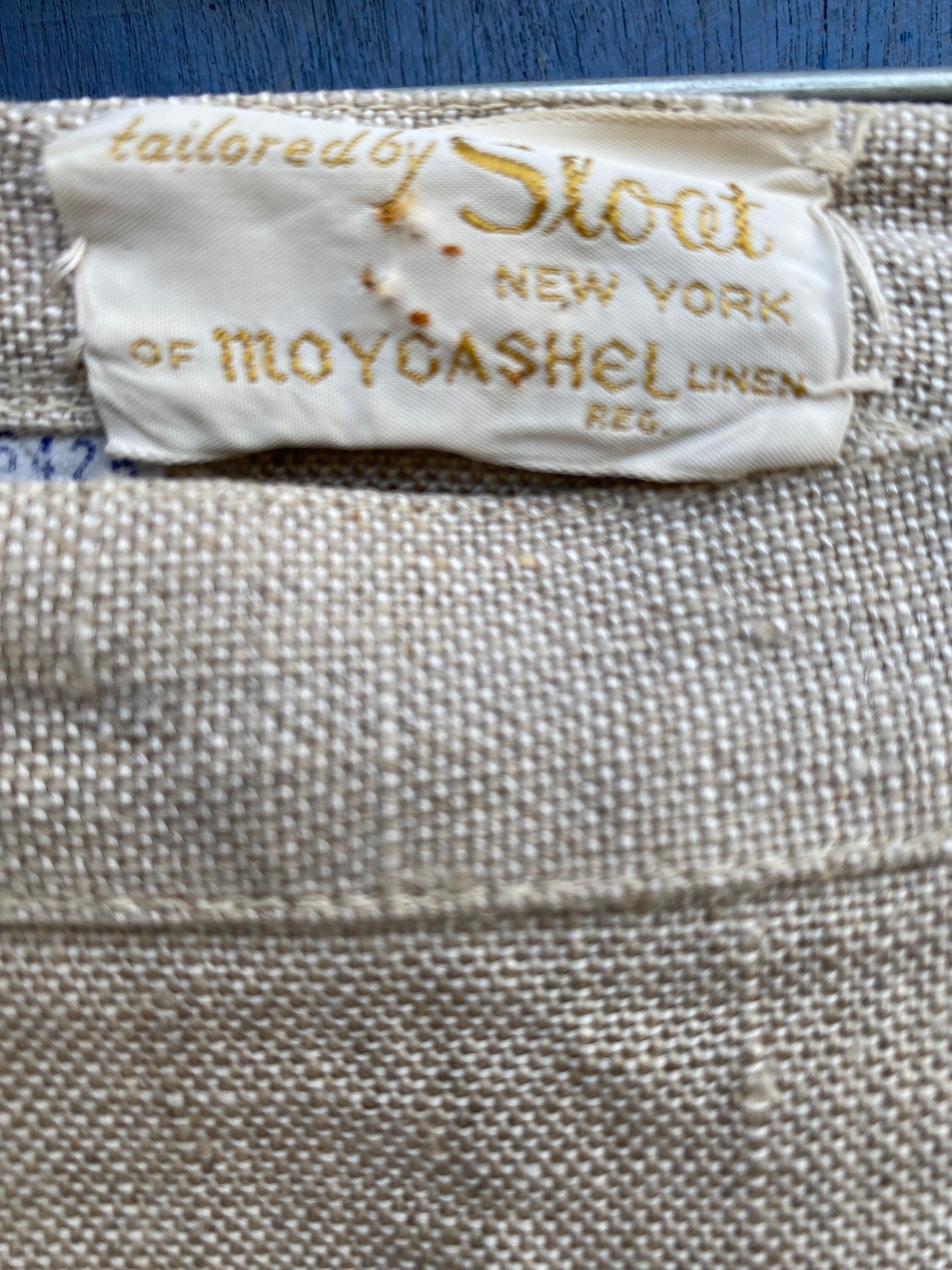 Vintage Sloat NY ALine Irish Linen Skirt