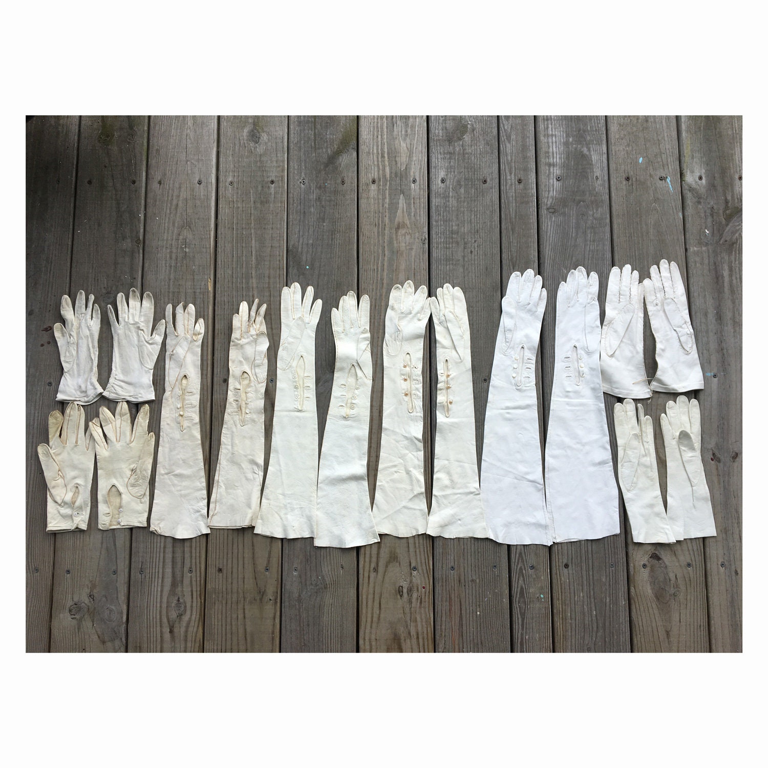 Vintage Kid Glove Collection Lot of 8 Pair