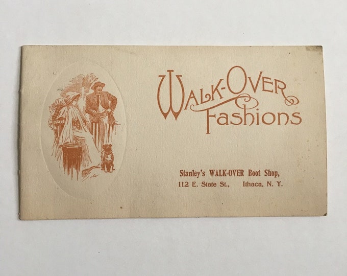 1910s Walk-Over Fashions Boot Shop Ithaca NY Advertising Brochure