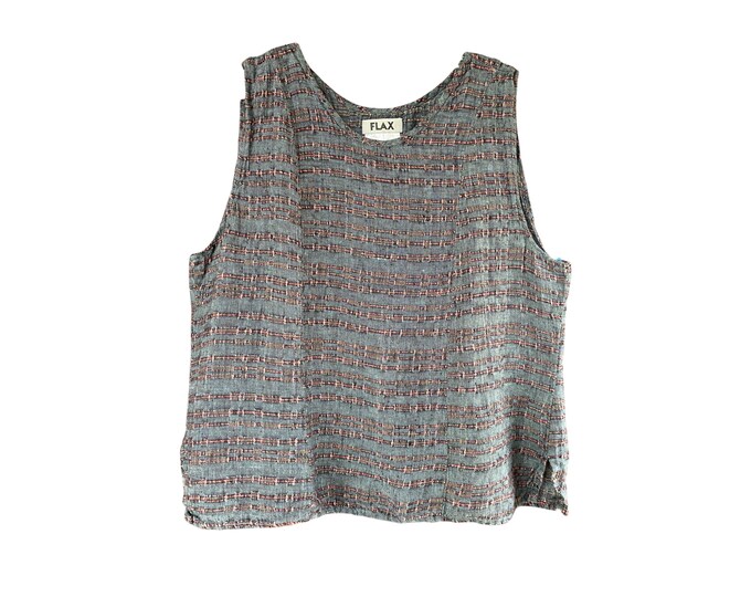 FLAX Limited 2006 Fitting Tank -L- Native Blue Moon Linen