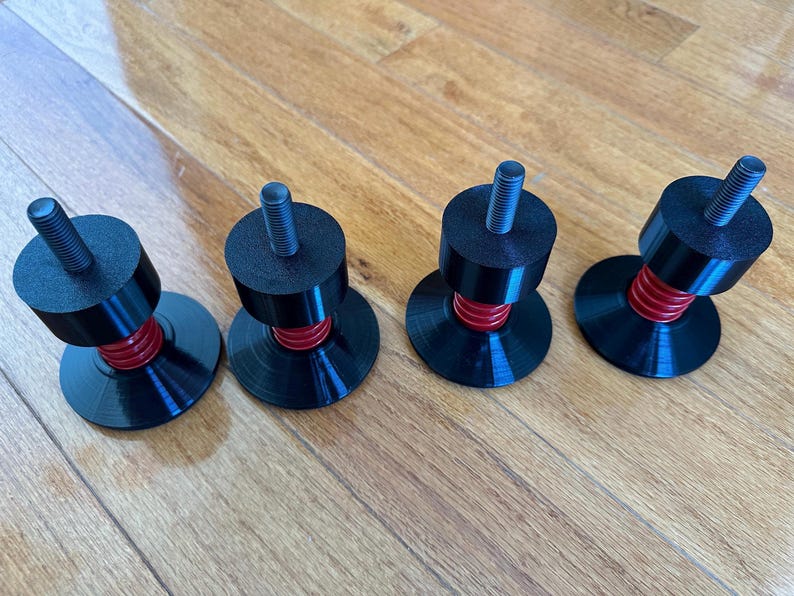 Fanatec ClubSport GT, OPLite Cockpit R8 Fury, RigMetal, Treq Level Feet Spring Isolators image 1