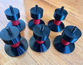 Trak Racer TR8, TR8 Pro, RS6 and Alpine Racing TRX Sim Rig Spring Vibration Isolator Set