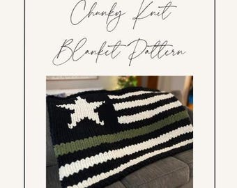 Amy Flag Chunky Blanket Tutorial