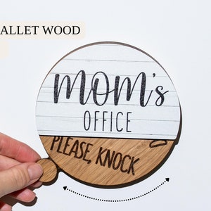 Moms Office Sign, Custom Door Signs, Home Office Decor, Moms Office Door Plaque, Mom Christmas Gift, Moms Office Décor