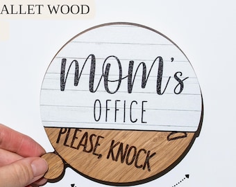 Türschild fürs Büro der Mutter, Individuelle Türschilder, Bürodekoration, Türschild fürs Büro der Mutter, Weihnachtsgeschenk für Mütter, Bürodekoration für Mütter