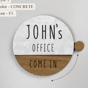 Personalized Door or Wall Sign Name Plate - 2 Sizes Available - Office Executive CEO Sign, New Job Business Decor, Promotion Gifts