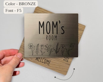 Personalisiertes Schiebetürschild – Individuelles Büroschild für Besprechungsräume, Bürodekoration für Mütter, „Bitte nicht stören“-Schild