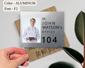 Personalisiertes Türschild für medizinische Berufe, Türschild für Pflegekräfte, Ärzte, Geschenk zur Abschlussfeier für Pflegekräfte, Namensschild für Ärzte