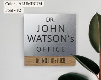 Personalized Doctor Door Name Plaque, Thank You Gift, Medical Doctor's Office Staff, Pediatrician, Nurse, Physician Gift, Employee Gift