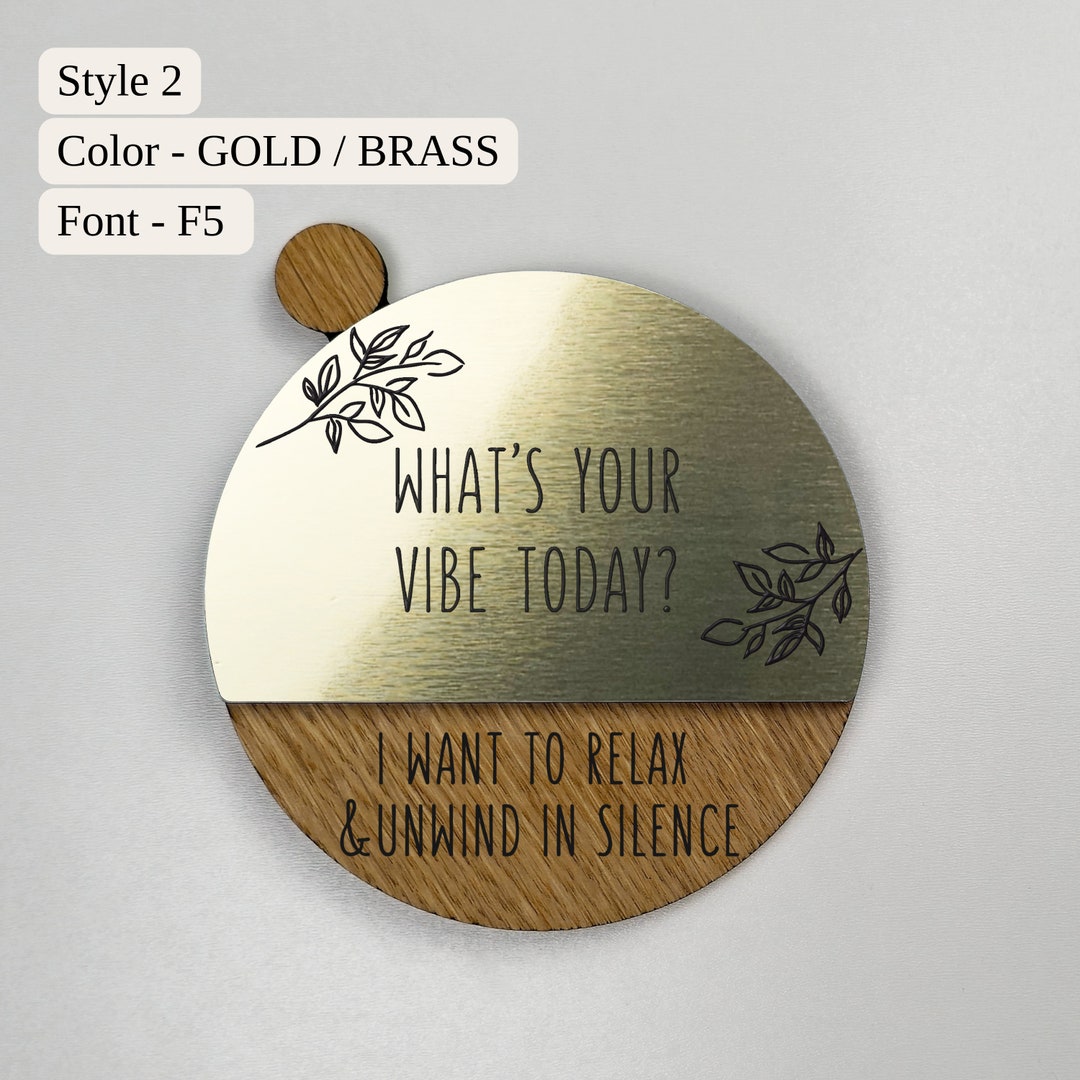 What’s your vibe today? Hair Salon Sign, Beauty Salon Sign, Business Sign, Beauty and Hairdressers Reception Sign, Salon Decor