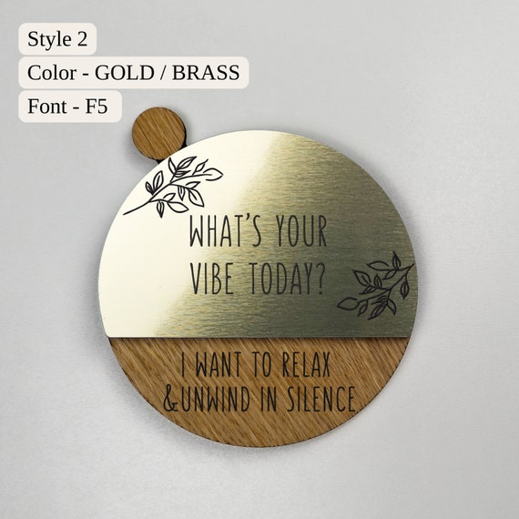 What’s your vibe today? Hair Salon Sign, Beauty Salon Sign, Business Sign, Beauty and Hairdressers Reception Sign, Salon Decor