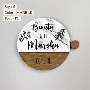 Beauty Bar Sign, Salon Door Sign, Personalized Business Sign, Salon Signage, Tanning Hair Nail Beauty Salon, Clinic, Treatment room