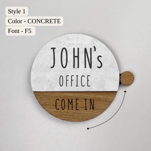 Personalized Door or Wall Sign Name Plate - 2 Sizes Available - Office Executive CEO Sign, New Job Business Decor, Promotion Gifts