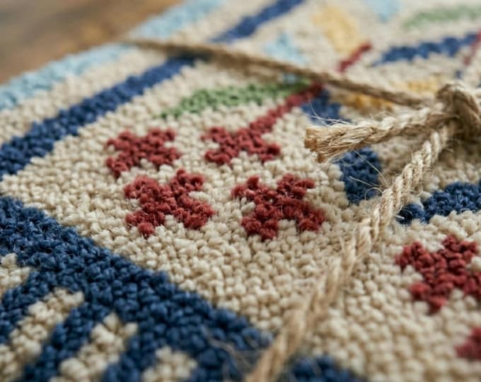 Hand Tufted Wool Rug, 7x10ft Geometric Chevron Area Rug, Boho Mid Century Modern Carpet, Artisanal Textured Living Room Bedroom Rug 9x12 rug