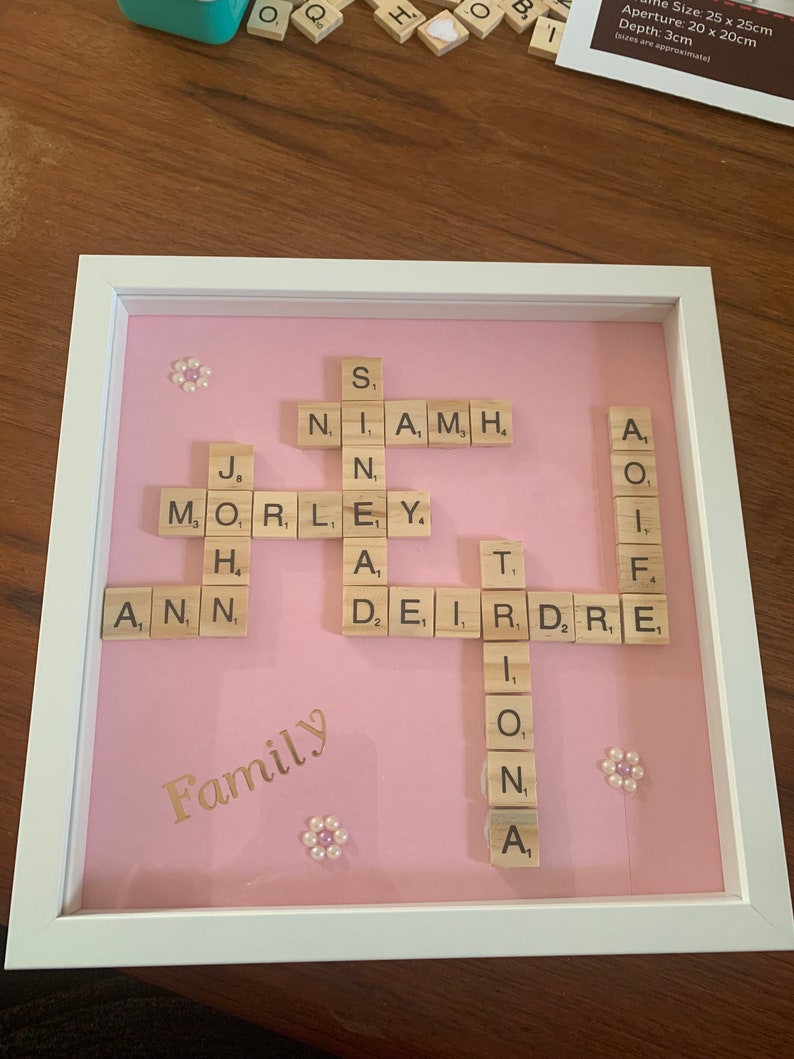 Personalised Scrabble Frames - Etsy
