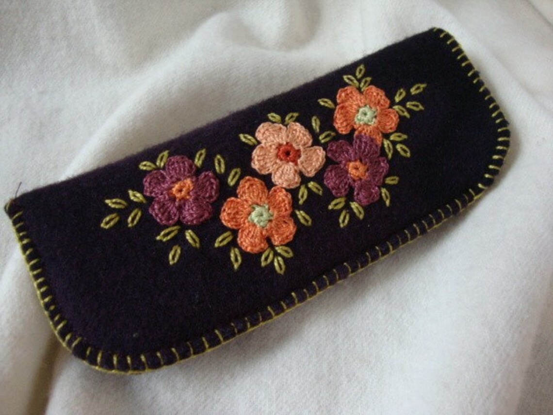 Eggplant Reader Eyeglass Case Etsy