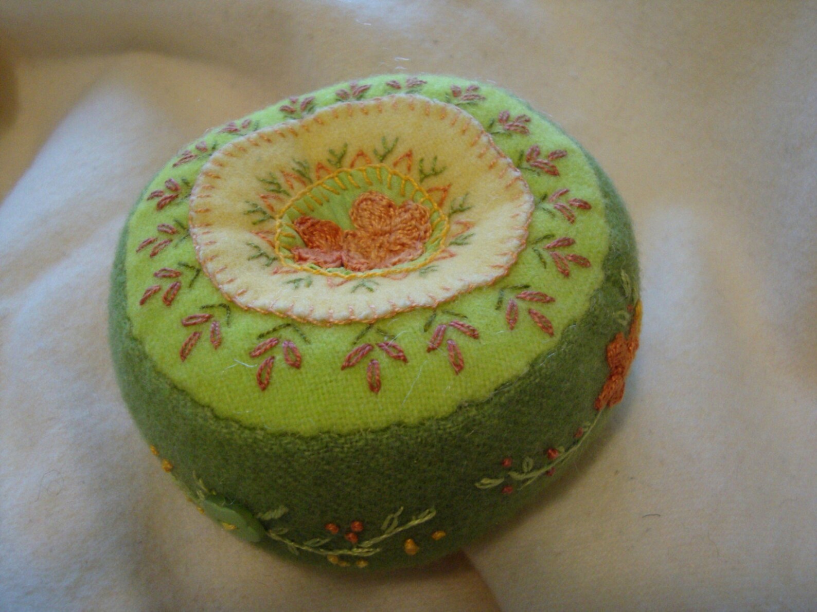 Pincushion in Greens Etsy