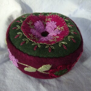 Blackberry and Orchid pincushion image 4