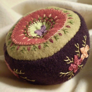 Citron and Eggplant Pincushion image 4