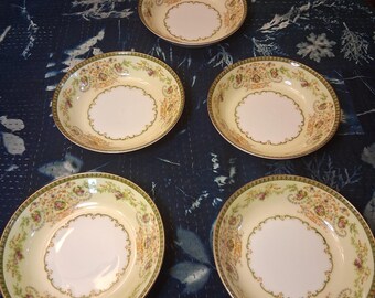 Meito F&B Co. ' Charm ' Pattern Dessert/ Berry Bowl, Set of 5