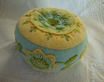 pincushion in Spring colors 1