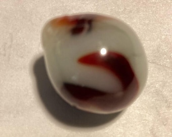 Vintage Egg Shaped Glass Marble, Rare