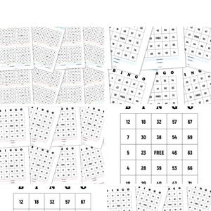 360 Printable Bingo Cards PDF | Bingo Game | Instant Download