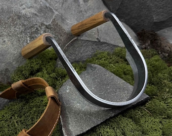Medium Inshave Knife, Hand Forged Spoon Hollowing Tool, 52100 Carbon Steel Blade, Woodworker Gift