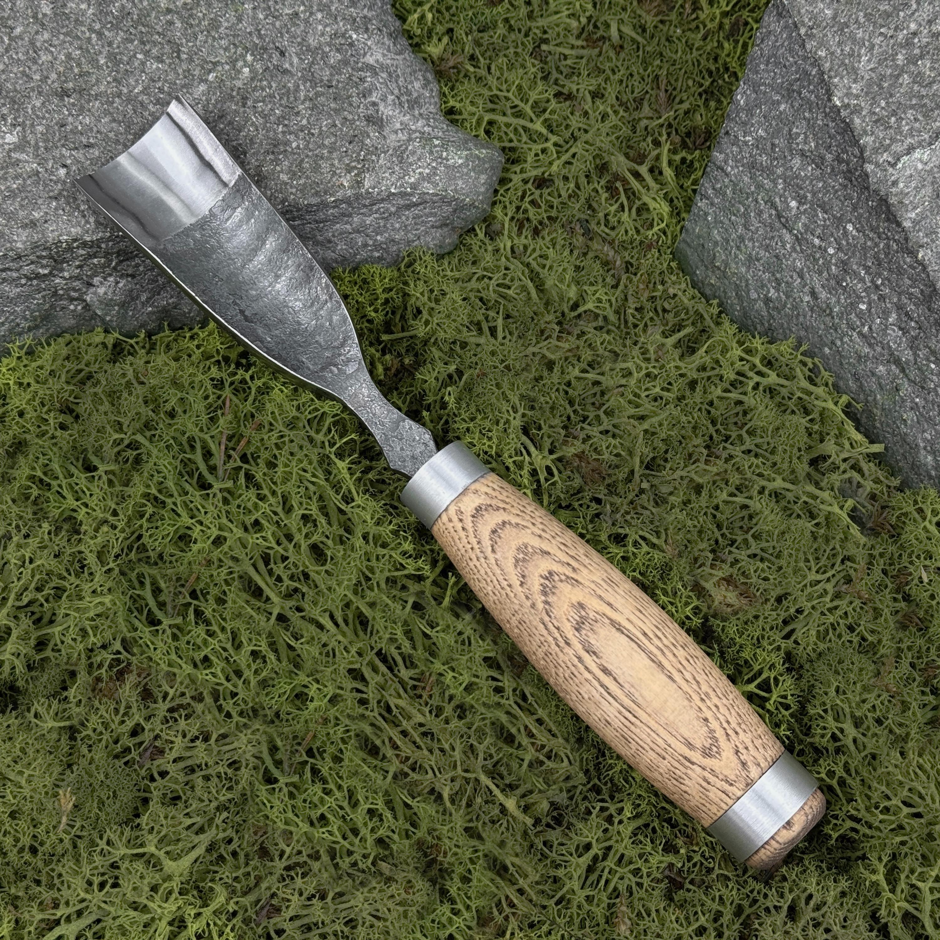 Hand Forged Wood Carving Gouge. Rounded Chisel for Woodworker. Wood ...