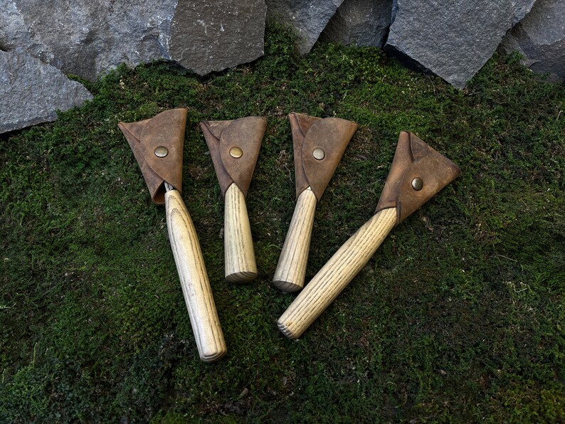 Spoon Carving Knife Set 4 Pcs. Wood Carving Tools. Hook and