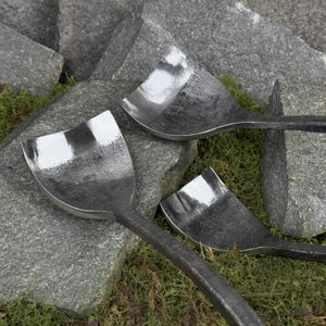 Swan Neck Gouges. Bent Gouges. Spoon Carving Tools. Woodworking. Gouges for Beginner and Woodworker. Hand Forged Gouges. Carbon Steel 52100. image 6