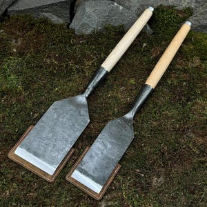 2-piece Large Timber Chisel Set With Leather Cases. Woodworking Slick ...
