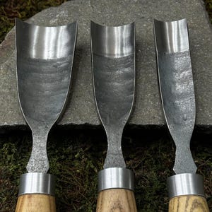 Set of 3 Wood Carving Gouge With Leather Case. Chisels for Woodworkers ...