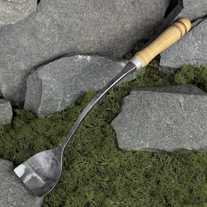 Forged Swan Neck Gouge. Curved Gouge for Carving Spoons, Bowls and Other Wood Projects. Large Gouge. Handmade Gouge. Carbon Steel 52100.