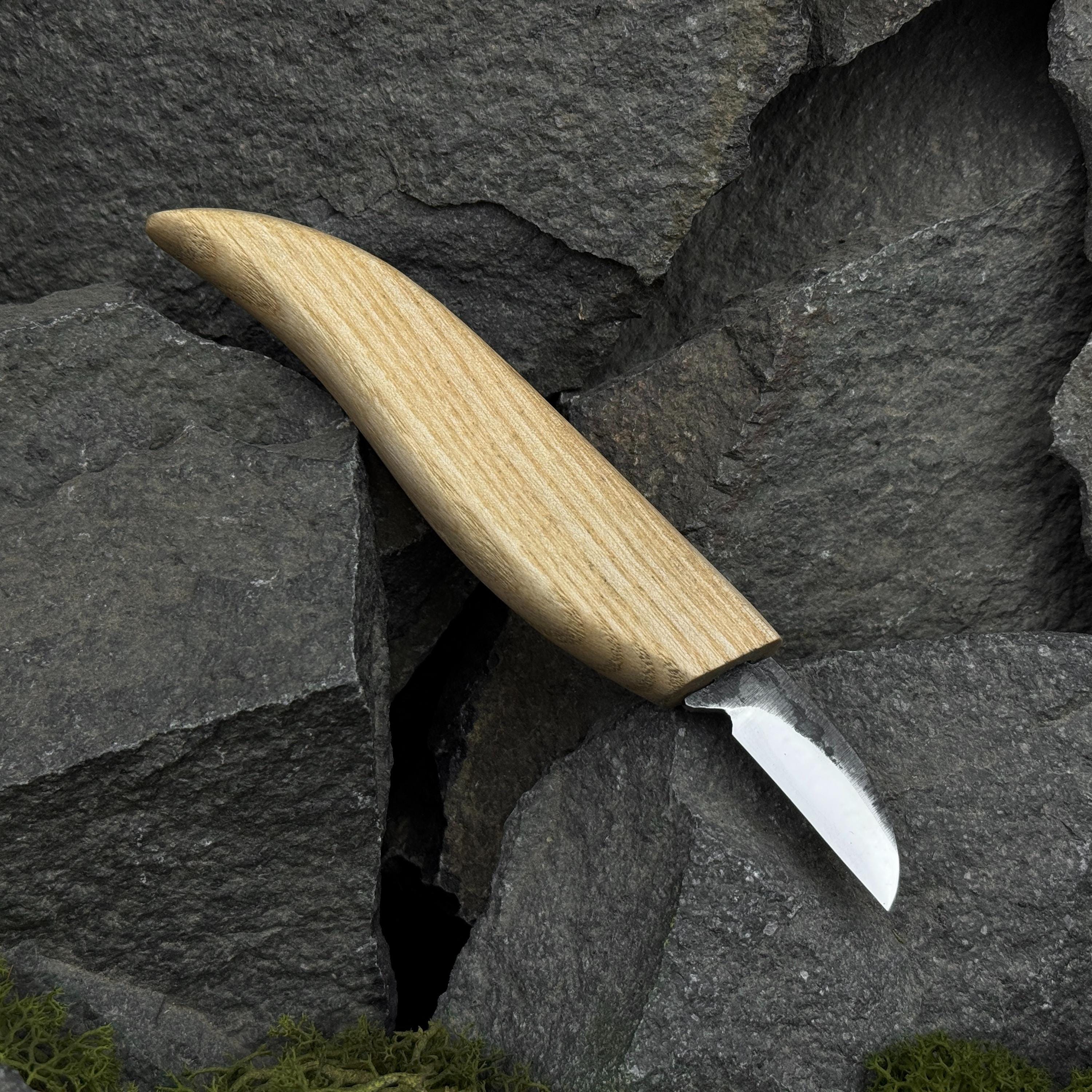 Chip Carving Knife. Tool for Carving Geometric Patterns. Detailed Carving Knife. Woodworking Tool. Hand Forged Knife. Carbon Steel Blade