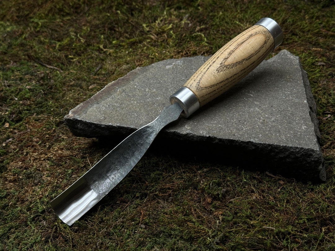 Bent Gouge. Spoon, Bowl and Cup Carving Chisel. Woodworking Knife ...
