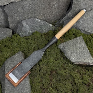 Forged Slick Chisel with Leather Case. Framing Timber Chisel. Woodworking Tool. Chisel for Carpenter. Handcrafted Tool. Carbon Steel 52100.