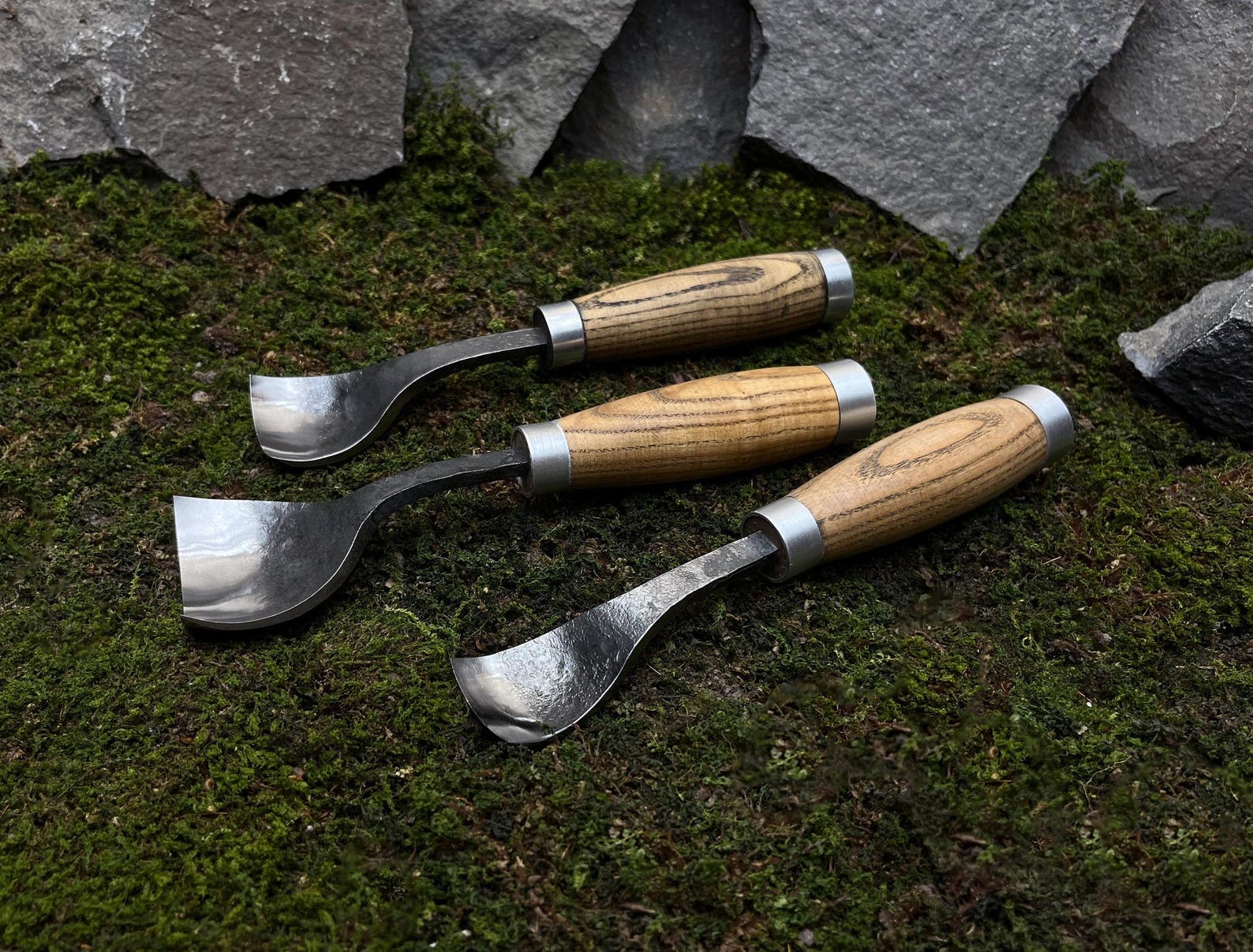 Spoon Gouges With Leather Case. Wood Carving. Curved Gouges for Carving ...