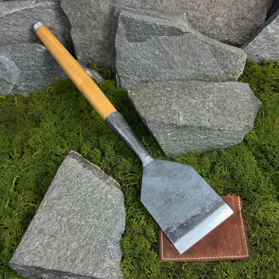 Timber Framing Chisel With Leather Case. Hand-forged Slick Chisel for ...