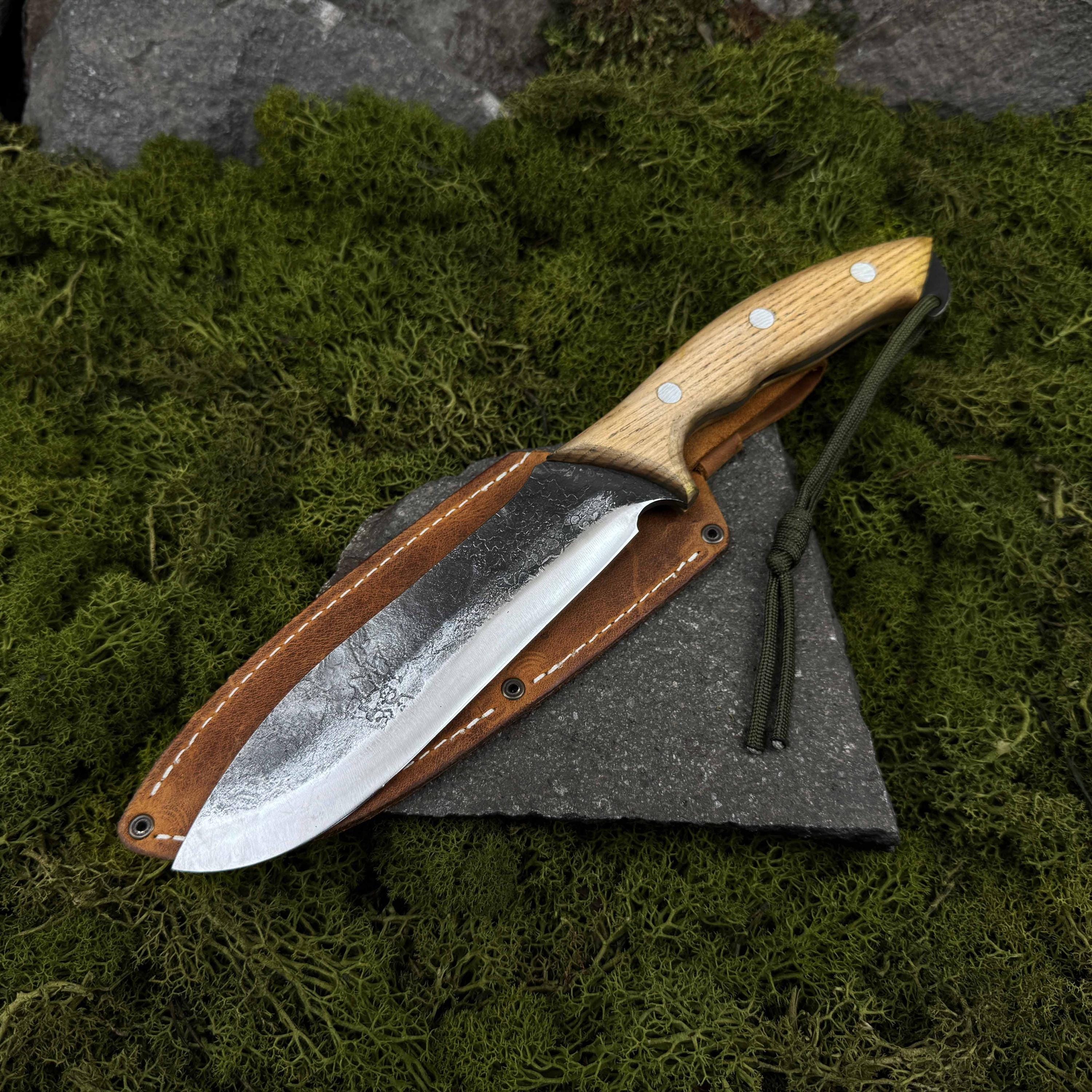 AXE009AM FS Crafts Hache de chasse en acier au carbone forgée à la main AXE009AM FS Crafts Hache de chasse en acier au carbone forgée à la main
